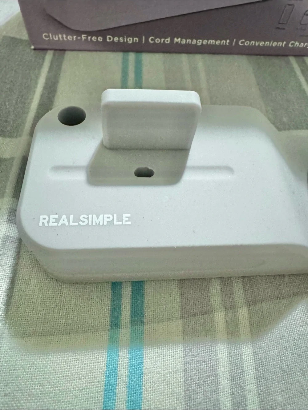 RealSimple Gray Silicone 3-in-1 Charging Station for Phone, Watch & Earbuds